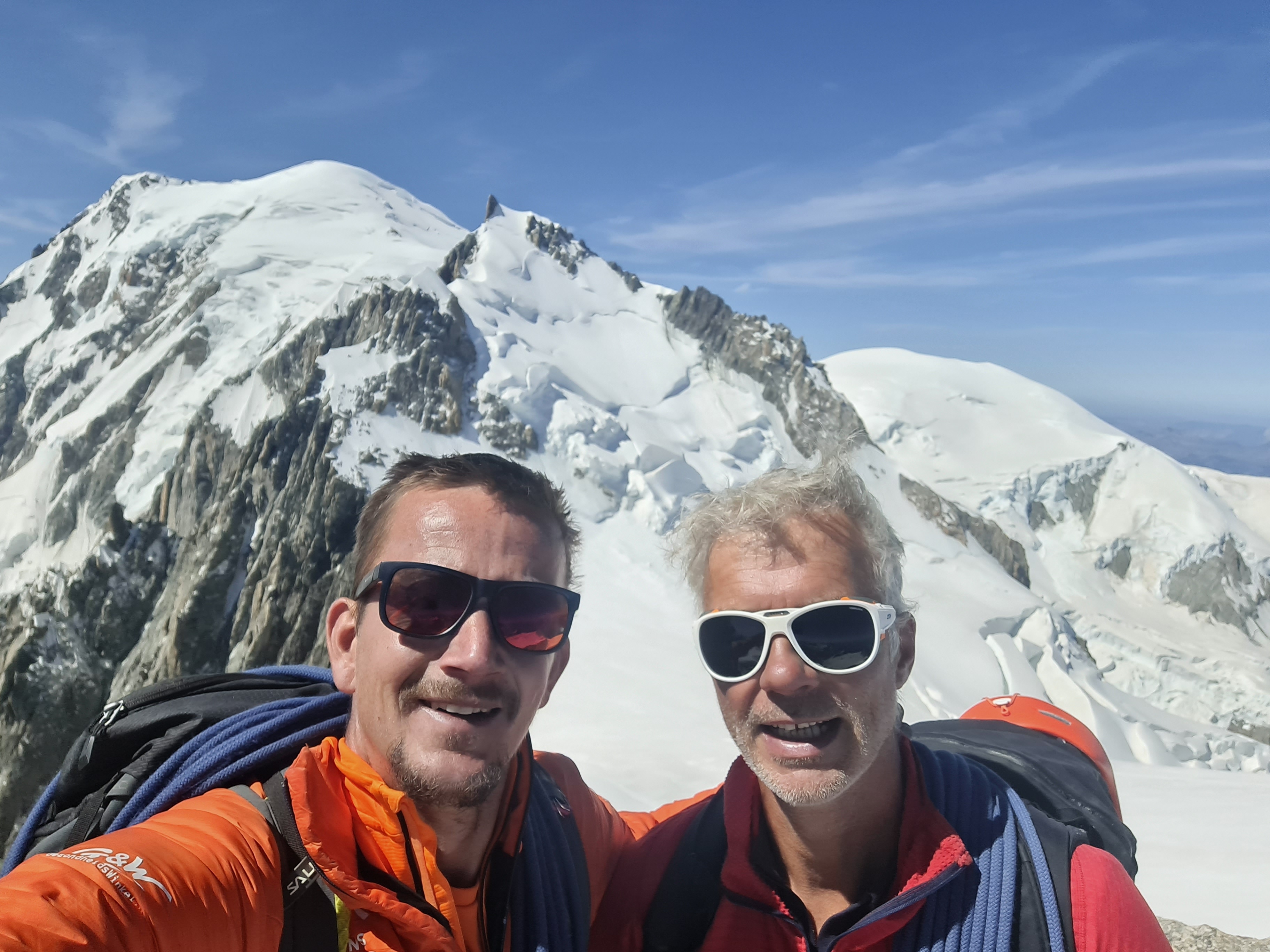 5 With Wilco van Rooijen on the summit of Tacul
